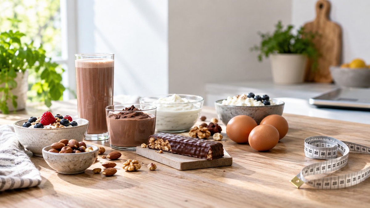 image avec des aliments enrichis en protéines