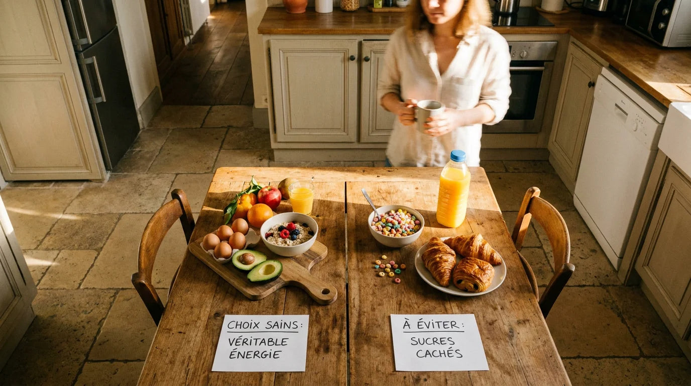 Comparaison entre aliments sains et aliments à éviter au petit-déjeuner selon les diététiciens