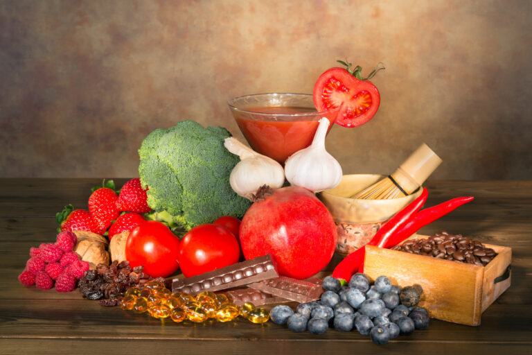 Photo des différents fruits antioxydants